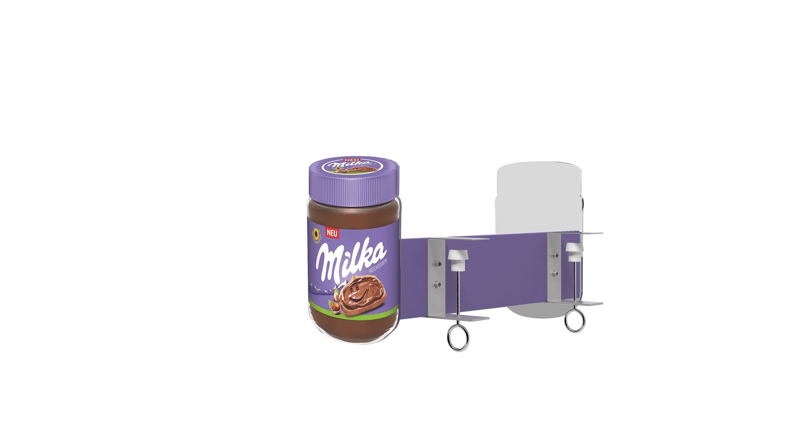 Визуализация проекта: паразит Milka на краю полки