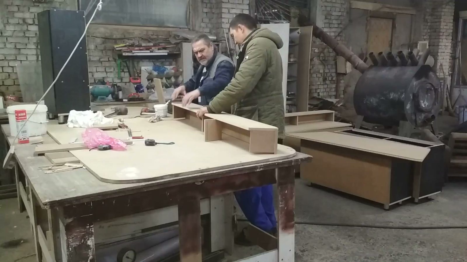 Сборка короба из МДФ по шаблону